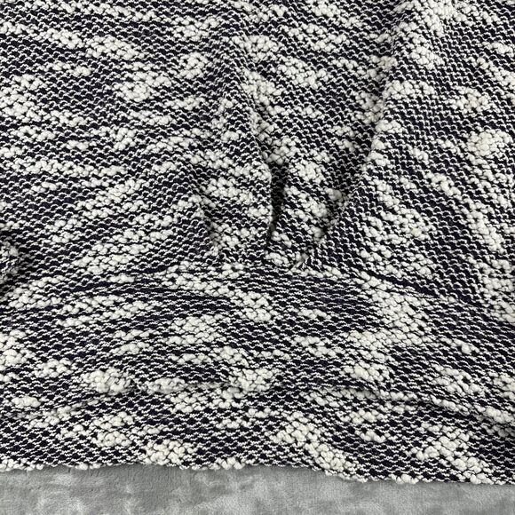 Fabletics Pullover Sweater Womens M White Purple Semi-Sheer Open Knit Top (0848) - Picture 5 of 8